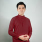 Maroon - Kurta Collared