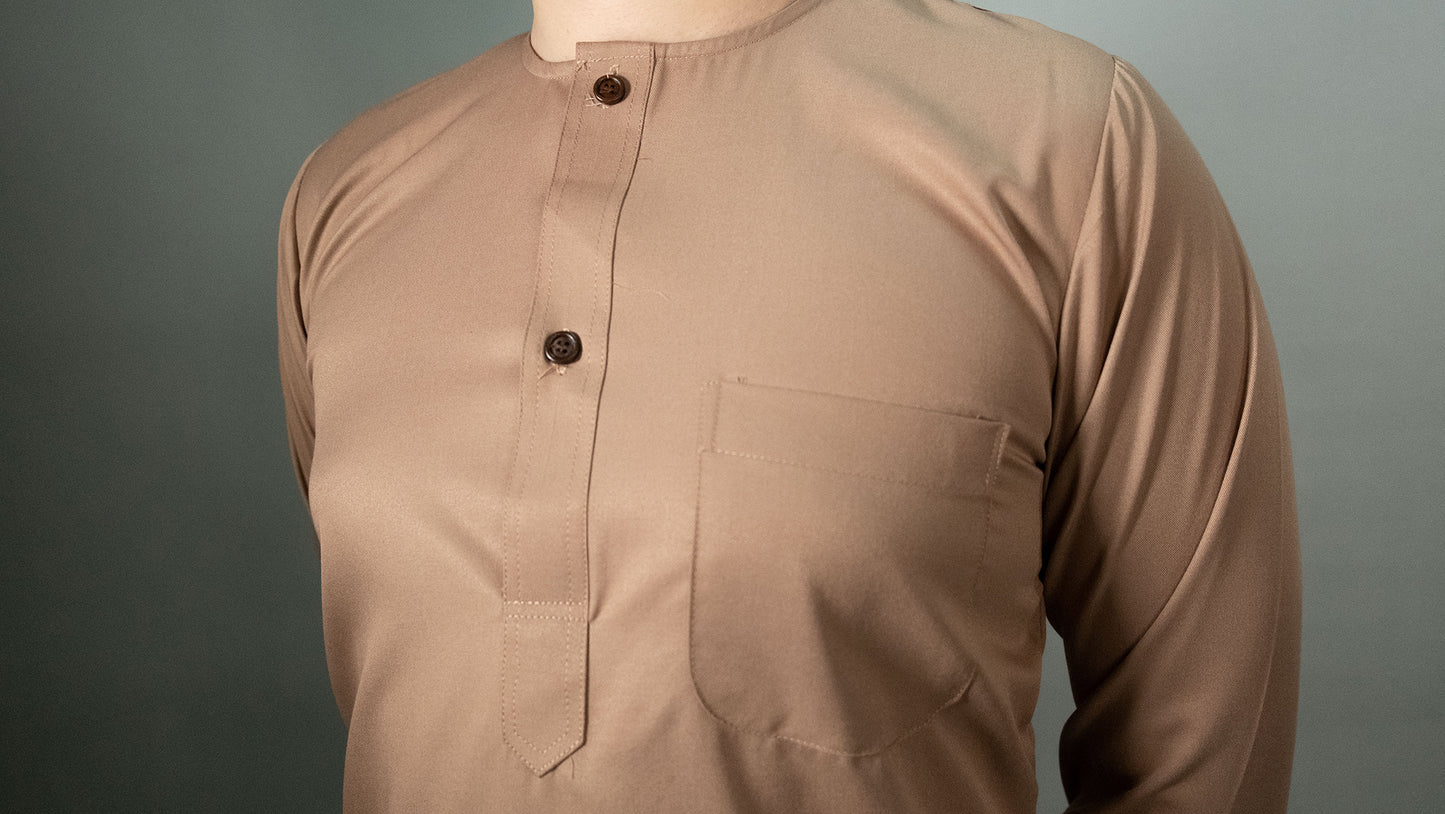 Deep Taupe - Kurta Casual