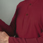 Maroon - Kurta Collared